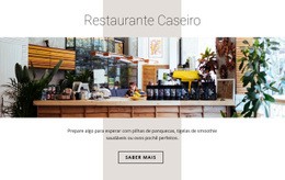Designer De Site Para Restaurante De Comida Caseira