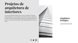 Um Design De Site Exclusivo Para Estilo De Arquitetura Moderna