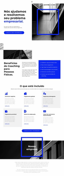 Design De Site Pronto Para Uso Para Ajuda Na Organização