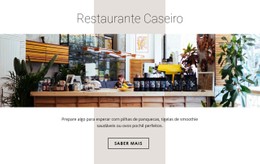 Restaurante De Comida Caseira Modelo De Grade CSS