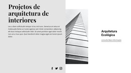 HTML Grátis Para Estilo De Arquitetura Moderna