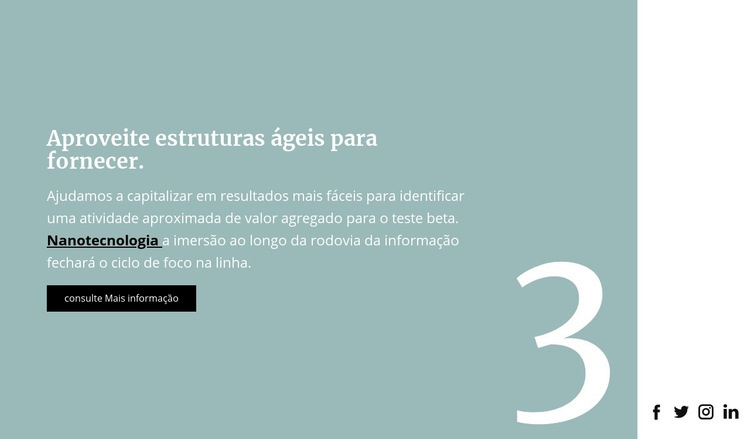 Texto no fundo Modelo HTML5