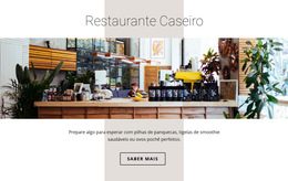 Restaurante De Comida Caseira - Modelo De Site Profissional