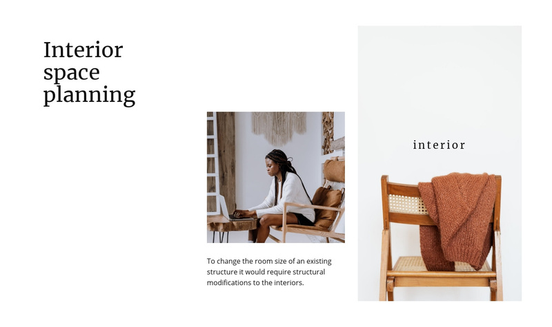 Interior space planning Squarespace Template Alternative