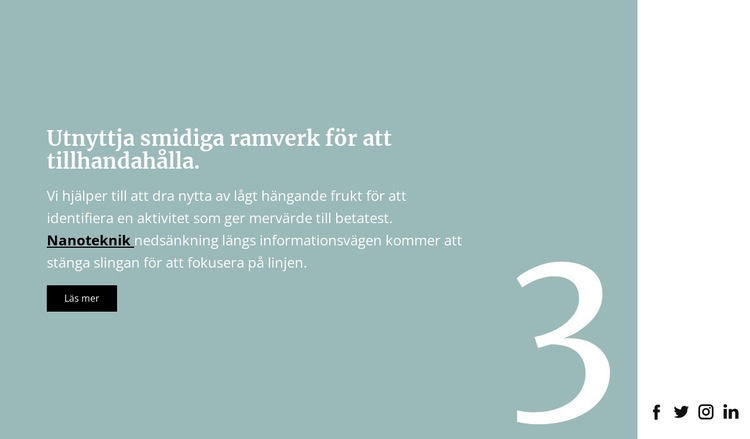 Text på bakgrunden CSS -mall