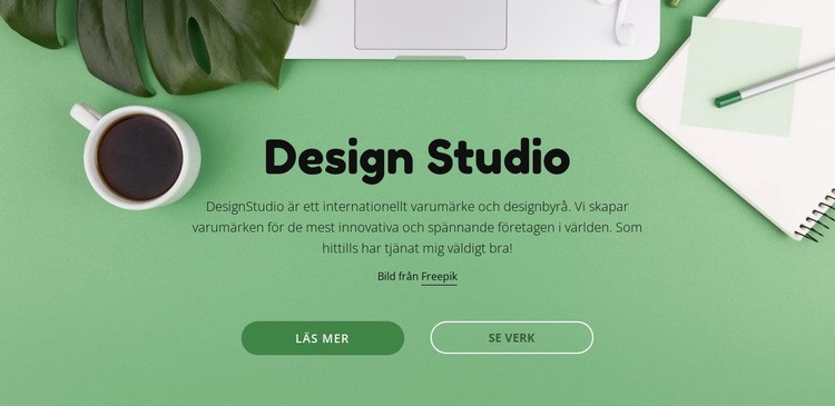 Ditt varumärke förtjänar bättre kreativitet CSS -mall