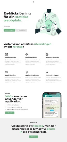 Ett Klick För Framgång - Nedladdning Av HTML-Mall