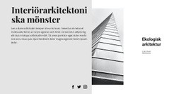 Modern Arkitekturstil - Webbplatsmallar