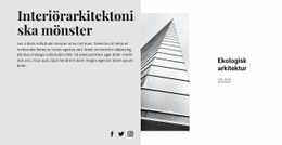 Temalayoutfunktion För Modern Arkitekturstil