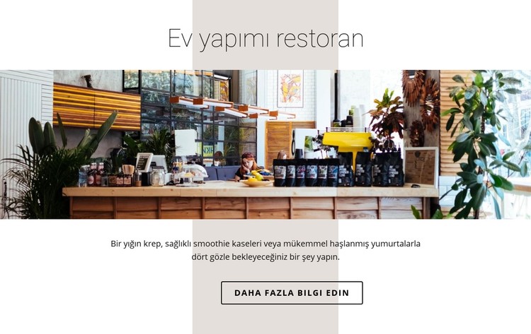 Ev yemek restoranı CSS Şablonu