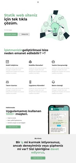 Başarı Için Tek Tıklama Için HTML5 Teması