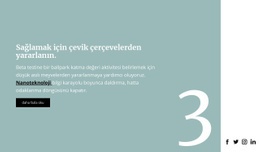 Arka Planda Metin - Basit Tek Sayfalık Şablon