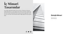 Modern Mimari Tarzı Için Tema Düzeni Işlevi