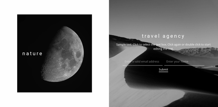 New travel agency Website Design