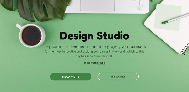 Your brand deserves better creative Website Template