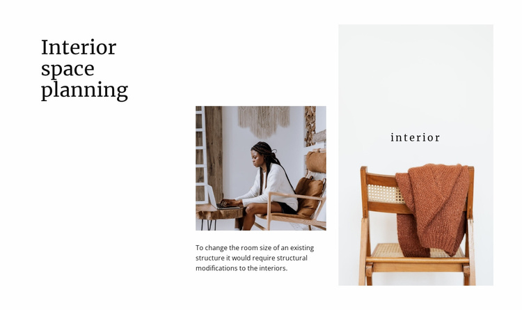 Interior space planning Landing Page