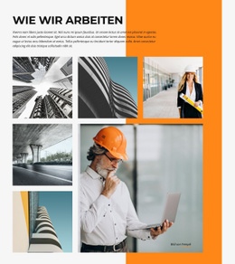 Seitenlayout Für Gebäude Und Architektur