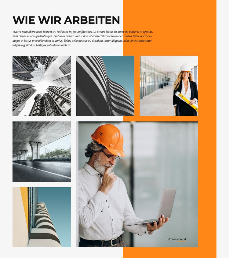 Gebäude und Architektur HTML-Vorlage