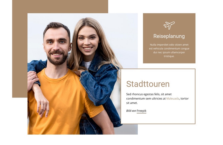 Stadtrundfahrten reisen Website design