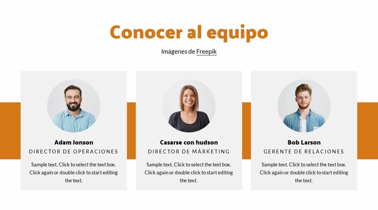 Diseño de equipo Plantillas de creación de sitios web