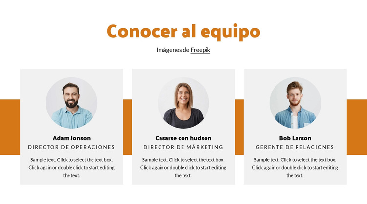 Diseño de equipo Tema de WordPress