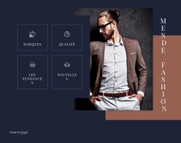 Générateur De Maquette De Site Web Pour Tendances De La Mode Masculine