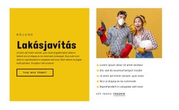 Lakásjavítási Szolgáltatások - Webhelysablon