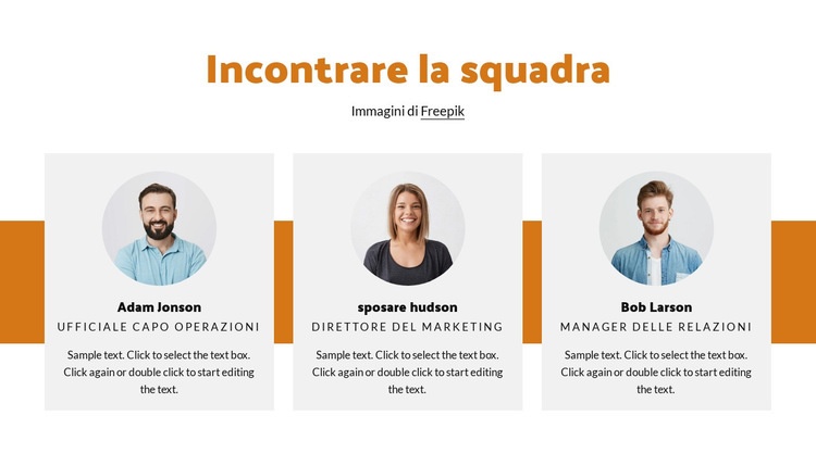 Progettazione della squadra Progettazione di siti web