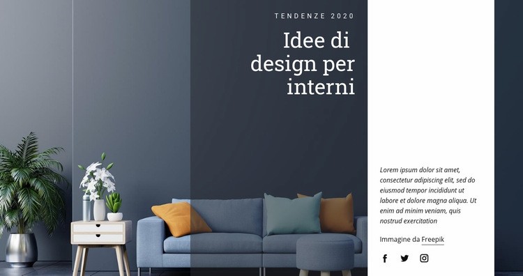 Decora le pareti con quadri Mockup del sito web