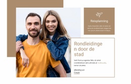 Multifunctioneel Websitemodel Voor Rondleidingen Door De Stad Reizen