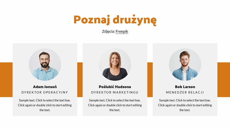 Projekt zespołu Szablon Joomla