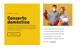 HTML5 Responsivo Para Serviços De Conserto Doméstico