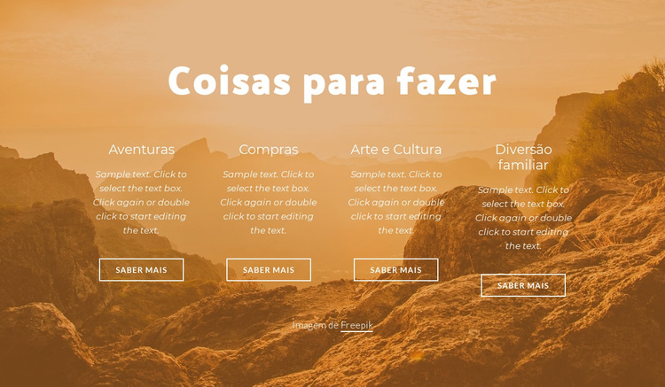 Aventuras sem limites Tema WordPress