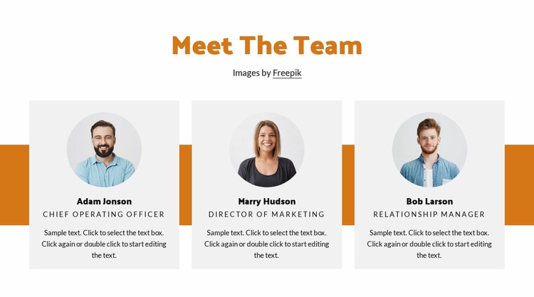 Team design Html webbplatsbyggare