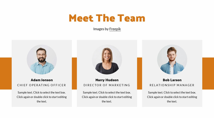 Team design Website Mockup