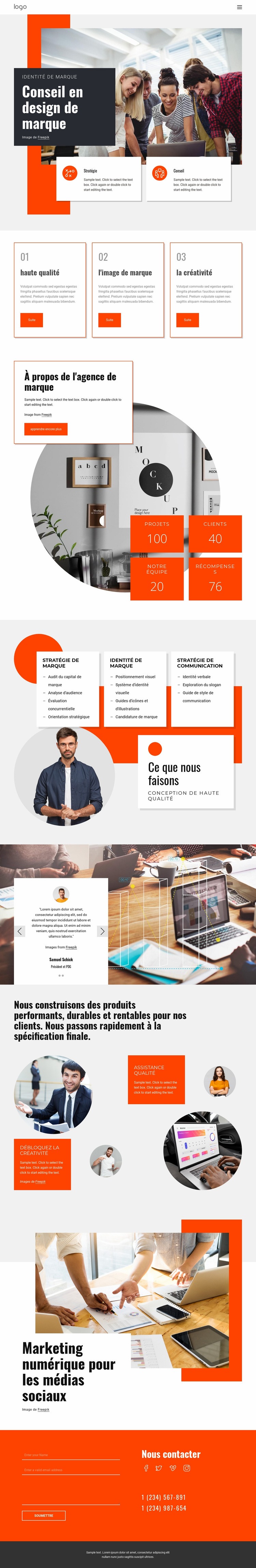 Agence de design de croissance Conception de site Web