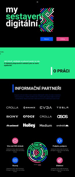 Geometrické Abstrakce – Šablona Pro Tvorbu Webových Stránek