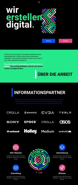 Geometrische Abstraktion – Vorlage Für Website-Builder