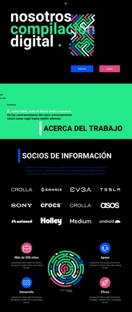 Abstracción Geométrica - Plantilla HTML5 De Funcionalidad