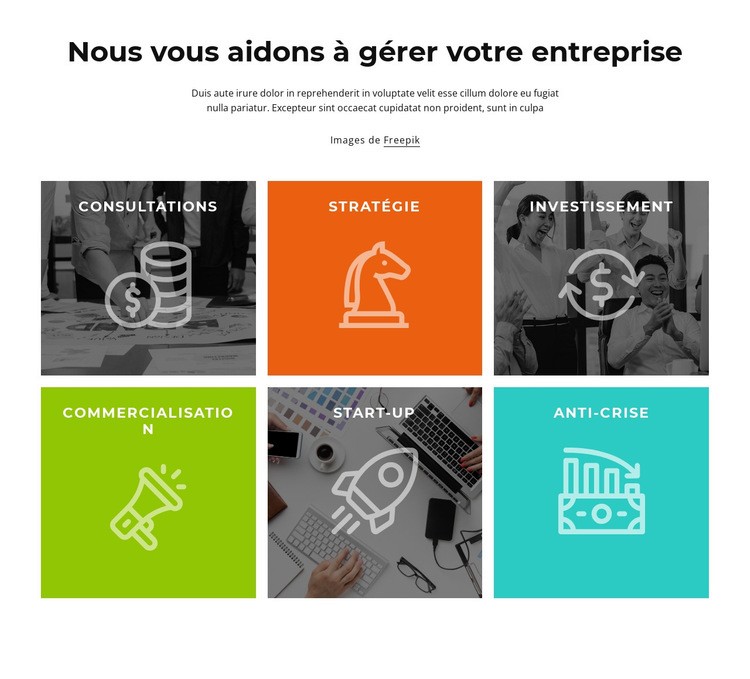 Des solutions réactives Modèles de constructeur de sites Web