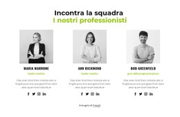 I Nostri Professionisti - Progettazione Creativa Del Sito Multiuso