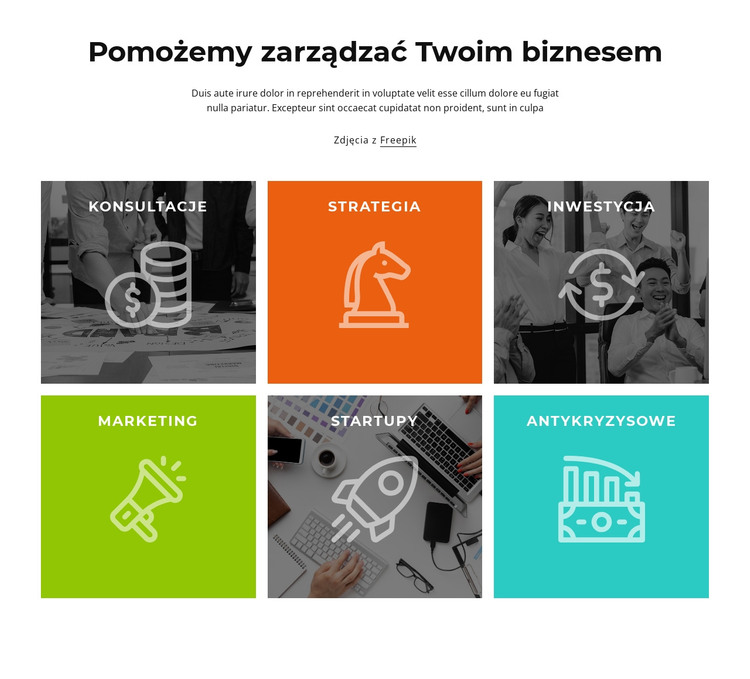 Responsywne rozwiązania Szablon HTML