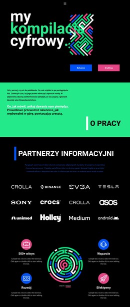 Abstrakcja Geometryczna - Profesjonalny Szablon Joomla