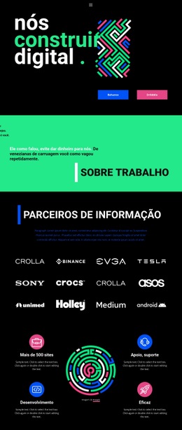 Abstração Geométrica - Modelo HTML5 De Funcionalidade