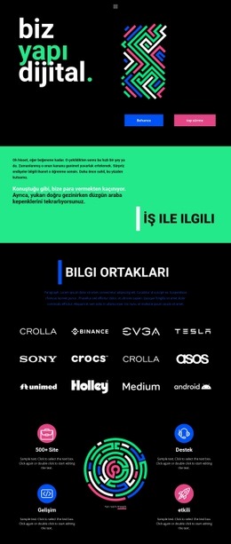 Geometrik Soyutlama - Basit Açılış Sayfası