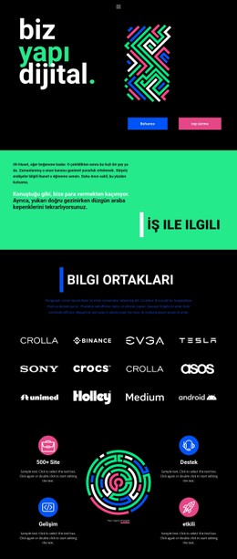 Geometrik Soyutlama Tam Genişlikte Şablon