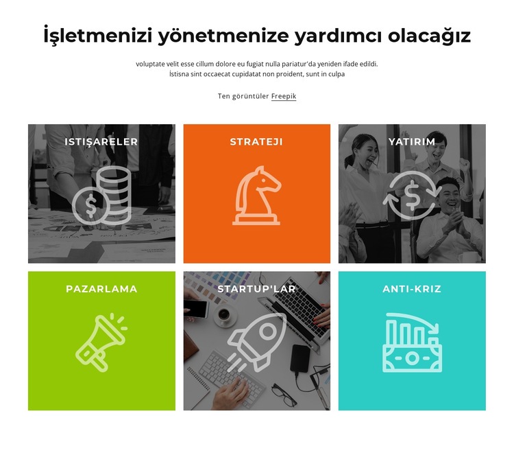 Duyarlı çözümler Web Sitesi Mockup'ı