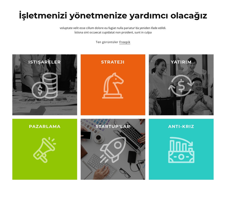 Duyarlı çözümler Web Sitesi Şablonu