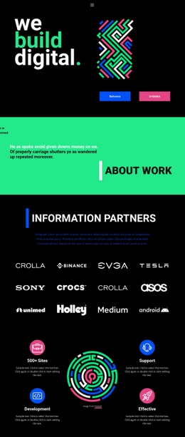 Geometric Abstraction Web Page Design