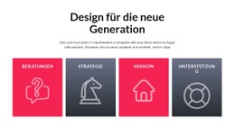 Zellen Mit Großen Symbolen - Zielseiten-Designer